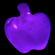 Mangano Calcite hand-carved apple 41-49g Rocks and Things