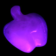 Mangano Calcite hand-carved apple 41-49g Rocks and Things