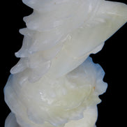 Mermaid hand-carved White Jade 320mm 3900g Rocks and Things