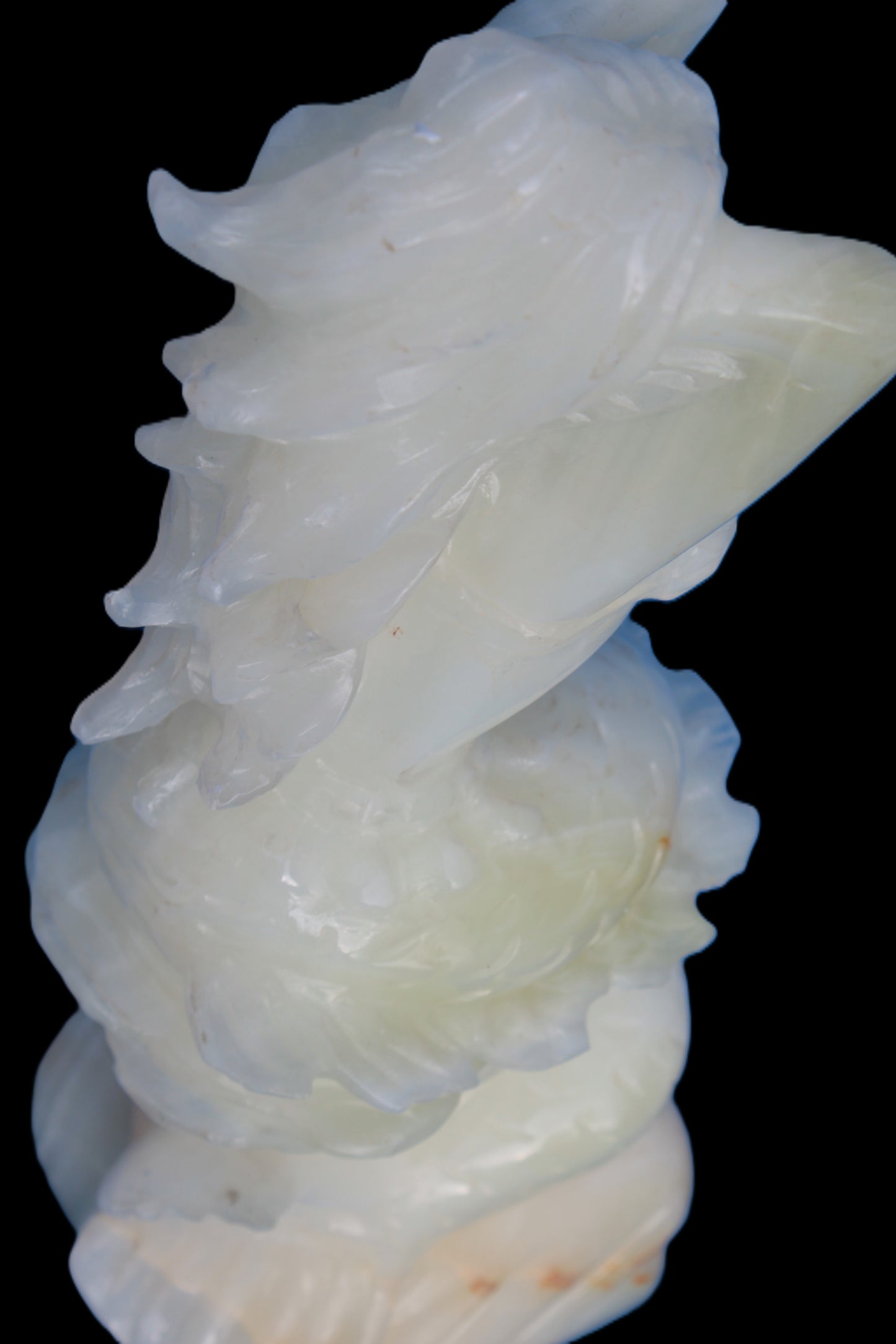 Mermaid hand-carved White Jade 320mm 3900g Rocks and Things