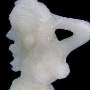 Mermaid hand-carved White Jade 320mm 3900g Rocks and Things