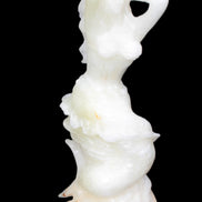 Mermaid hand-carved White Jade 320mm 3900g Rocks and Things