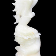 Mermaid hand-carved White Jade 320mm 3900g Rocks and Things