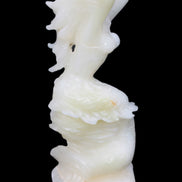Mermaid hand-carved White Jade 320mm 3900g Rocks and Things
