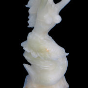 Mermaid hand-carved White Jade 320mm 3900g Rocks and Things