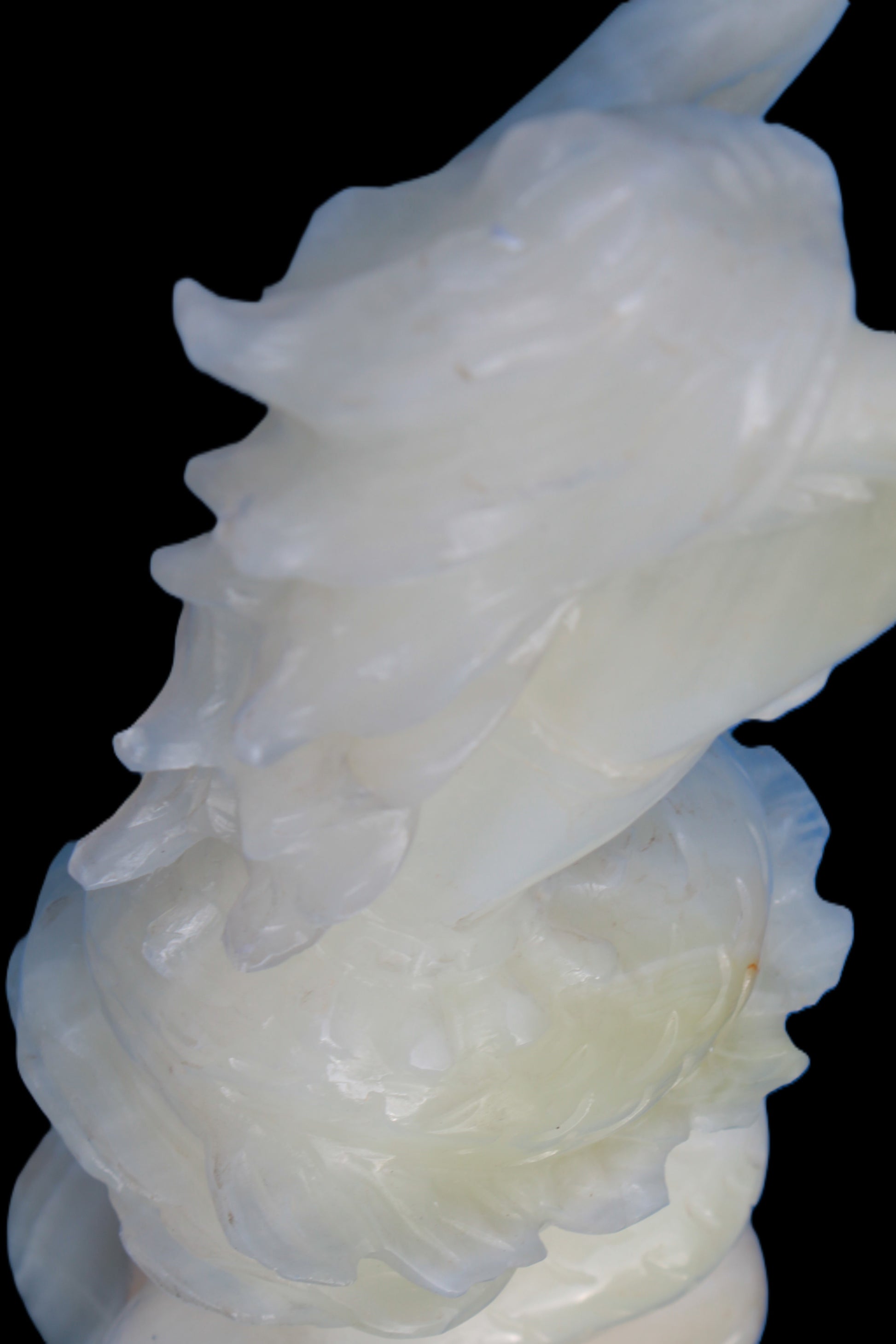 Mermaid hand-carved White Jade 320mm 3900g Rocks and Things