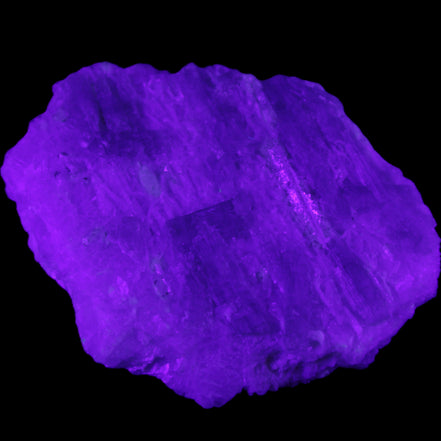 Soft Mint-Green and Pink Tourmaline on matrix from Afghanistan 80mm 833ct 166.6g in UV light - Rocks and Things Store