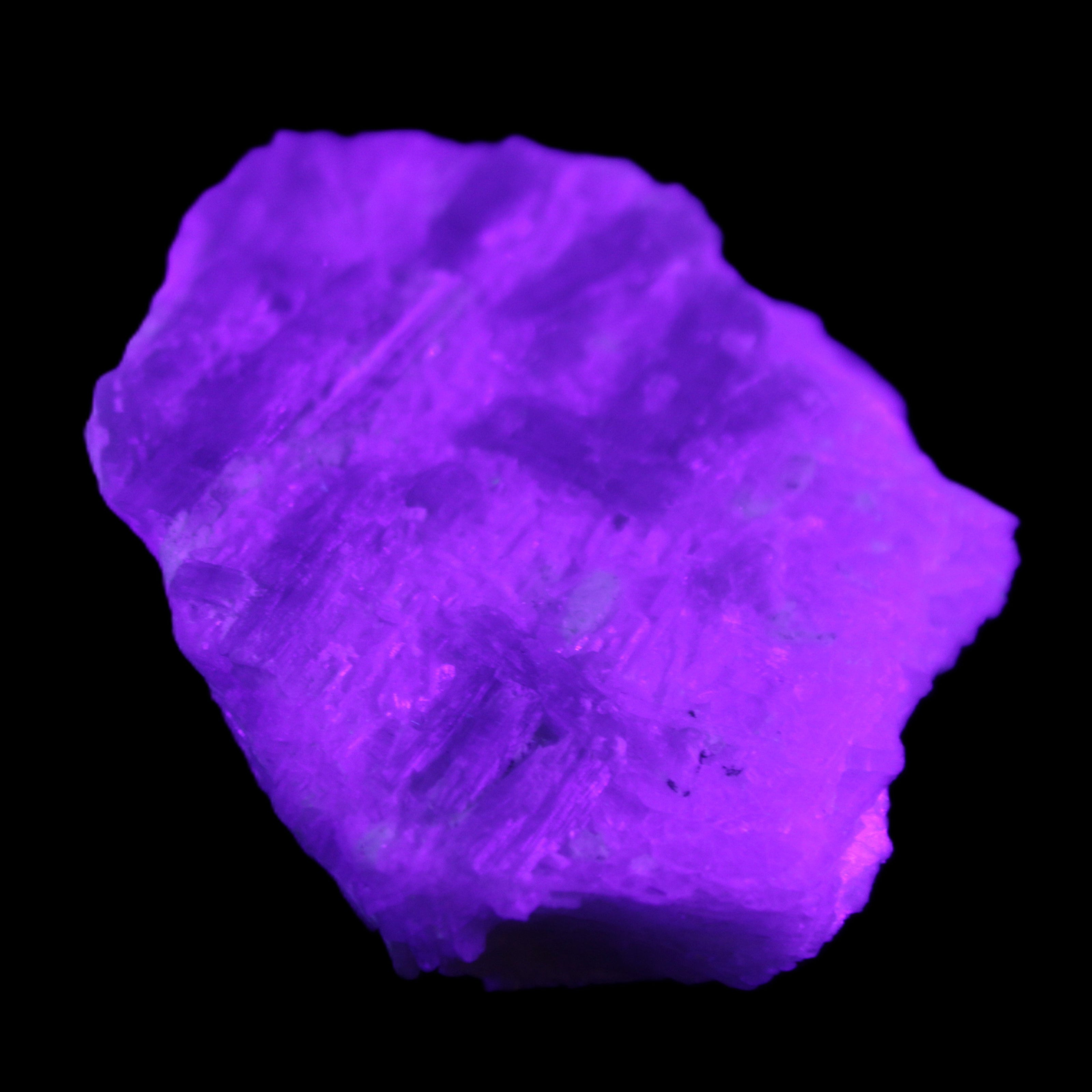 Soft Mint-Green and Pink Tourmaline on matrix from Afghanistan 80mm 833ct 166.6g in UV light - Rocks and Things Store