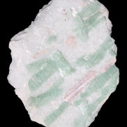 Soft Mint-Green and Pink Tourmaline on matrix from Afghanistan 80mm 833ct 166.6g in sunlight - Rocks and Things Store