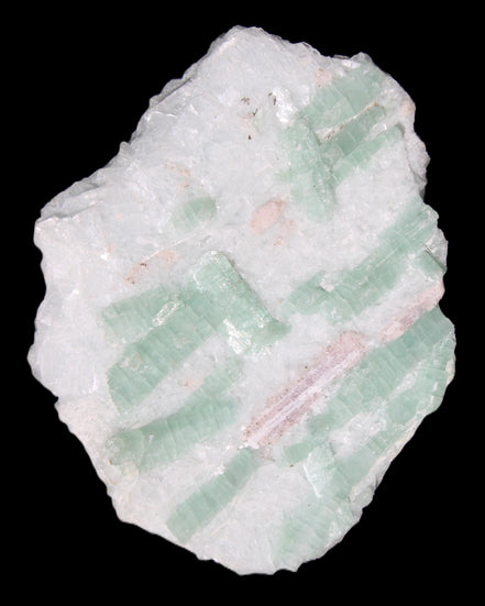 Soft Mint-Green and Pink Tourmaline on matrix from Afghanistan 80mm 833ct 166.6g in sunlight - Rocks and Things Store