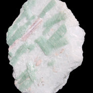 Soft Mint-Green and Pink Tourmaline on matrix from Afghanistan 80mm 833ct 166.6g in sunlight - Rocks and Things Store