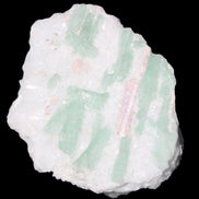 Soft Mint-Green and Pink Tourmaline on matrix from Afghanistan 80mm 833ct 166.6g in sunlight - Rocks and Things Store