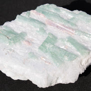 Soft Mint-Green and Pink Tourmaline on marble from Afghanistan 80mm 833ct 166.6g Rocks and Things