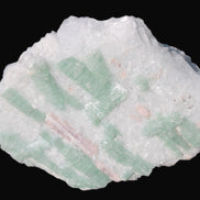 Soft Mint-Green and Pink Tourmaline on marble from Afghanistan 80mm 833ct 166.6g Rocks and Things