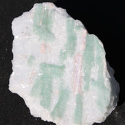 Soft Mint-Green and Pink Tourmaline on marble from Afghanistan 80mm 833ct 166.6g Rocks and Things