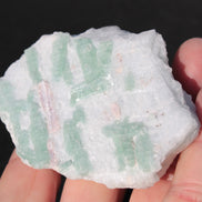 Soft Mint-Green and Pink Tourmaline on marble from Afghanistan 80mm 833ct 166.6g Rocks and Things