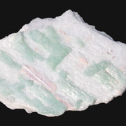 Soft Mint-Green and Pink Tourmaline on marble from Afghanistan 80mm 833ct 166.6g Rocks and Things