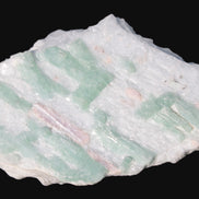 Soft Mint-Green and Pink Tourmaline on marble from Afghanistan 80mm 833ct 166.6g Rocks and Things