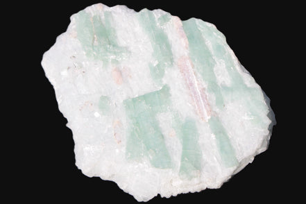 Soft Mint-Green and Pink Tourmaline on marble from Afghanistan 80mm 833ct 166.6g Rocks and Things