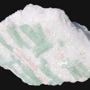 Soft Mint-Green and Pink Tourmaline on marble from Afghanistan 80mm 833ct 166.6g Rocks and Things