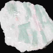 Soft Mint-Green and Pink Tourmaline on marble from Afghanistan 80mm 833ct 166.6g Rocks and Things