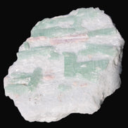 Soft Mint-Green and Pink Tourmaline on marble from Afghanistan 80mm 833ct 166.6g Rocks and Things
