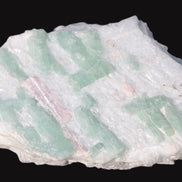 Soft Mint-Green and Pink Tourmaline on marble from Afghanistan 80mm 833ct 166.6g Rocks and Things