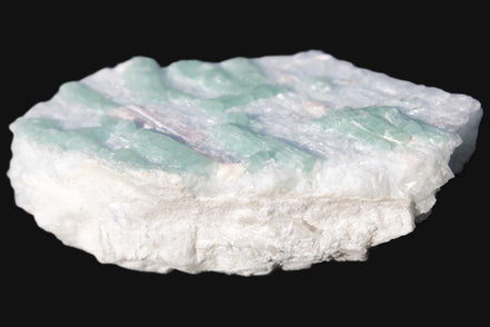 Soft Mint-Green and Pink Tourmaline on marble from Afghanistan 80mm 833ct 166.6g Rocks and Things