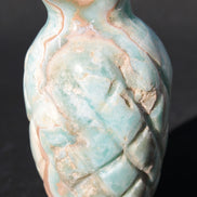 Caribbean Calcite hand-carved pineapple 56*100mm 393.5g Rocks and Things