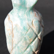 Caribbean Calcite hand-carved pineapple 56*100mm 393.5g Rocks and Things