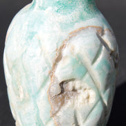 Caribbean Calcite hand-carved pineapple 56*100mm 393.5g Rocks and Things