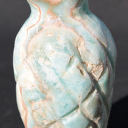 Caribbean Calcite hand-carved pineapple 56*100mm 393.5g Rocks and Things