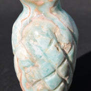 Caribbean Calcite hand-carved pineapple 56*100mm 393.5g Rocks and Things