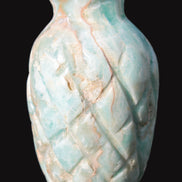 Caribbean Calcite hand-carved pineapple 56*100mm 393.5g Rocks and Things