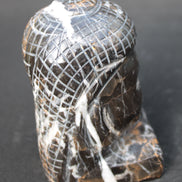 Buddha's head hand-carved marble from Pakistan 63*68*107mm 855g Rocks and Things