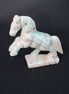 Pistachio Caribbean Calcite hand-carved prancing horse 165*55*156mm 947g Rocks and Things