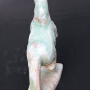 Pistachio Caribbean Calcite hand-carved prancing horse 165*55*156mm 947g Rocks and Things