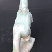 Pistachio Caribbean Calcite hand-carved prancing horse 165*55*156mm 947g Rocks and Things
