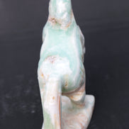 Pistachio Caribbean Calcite hand-carved prancing horse 165*55*156mm 947g Rocks and Things