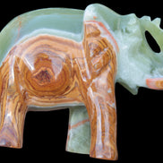 Elephant hand-carved Afghan Jade 152*60*117mm 1120g in sunlight - Rocks and Things Store