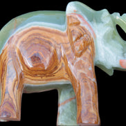 Elephant hand-carved Afghan Jade 152*60*117mm 1120g in sunlight - Rocks and Things Store