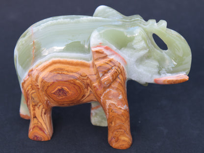 Elephant hand-carved Afghan Jade 152*60*117mm 1120g Rocks and Things