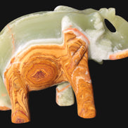 Elephant hand-carved Afghan Jade 152*60*117mm 1120g in sunlight - Rocks and Things Store