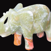 Elephant hand-carved Afghan Jade 152*60*117mm 1120g in sunlight - Rocks and Things Store