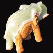 Elephant hand-carved Afghan Jade 152*60*117mm 1120g in sunlight - Rocks and Things Store