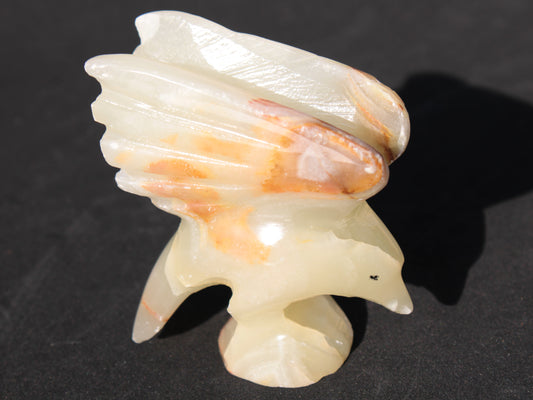 Winged Dolphin hand-carved Afghan Jade 70*36*78mm 182g Rocks and Things