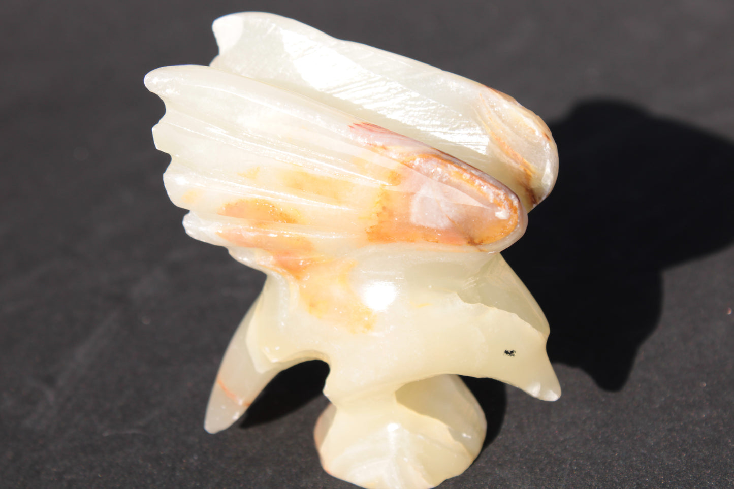 Winged Dolphin hand-carved Afghan Jade 70*36*78mm 182g Rocks and Things