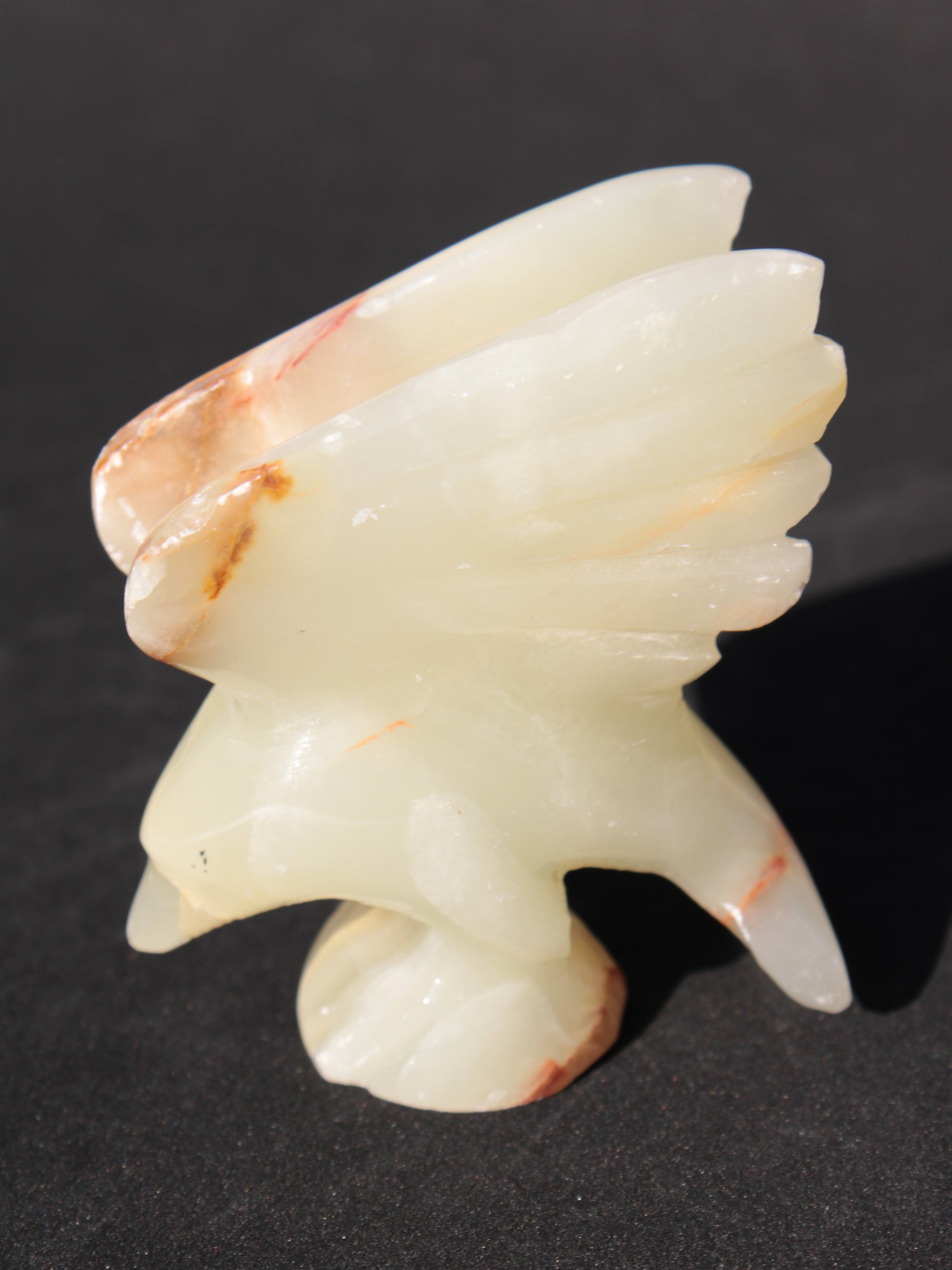 Winged Dolphin hand-carved Afghan Jade 70*36*78mm 182g Rocks and Things