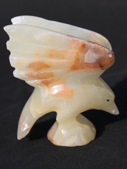 Winged Dolphin hand-carved Afghan Jade 70*36*78mm 182g Rocks and Things