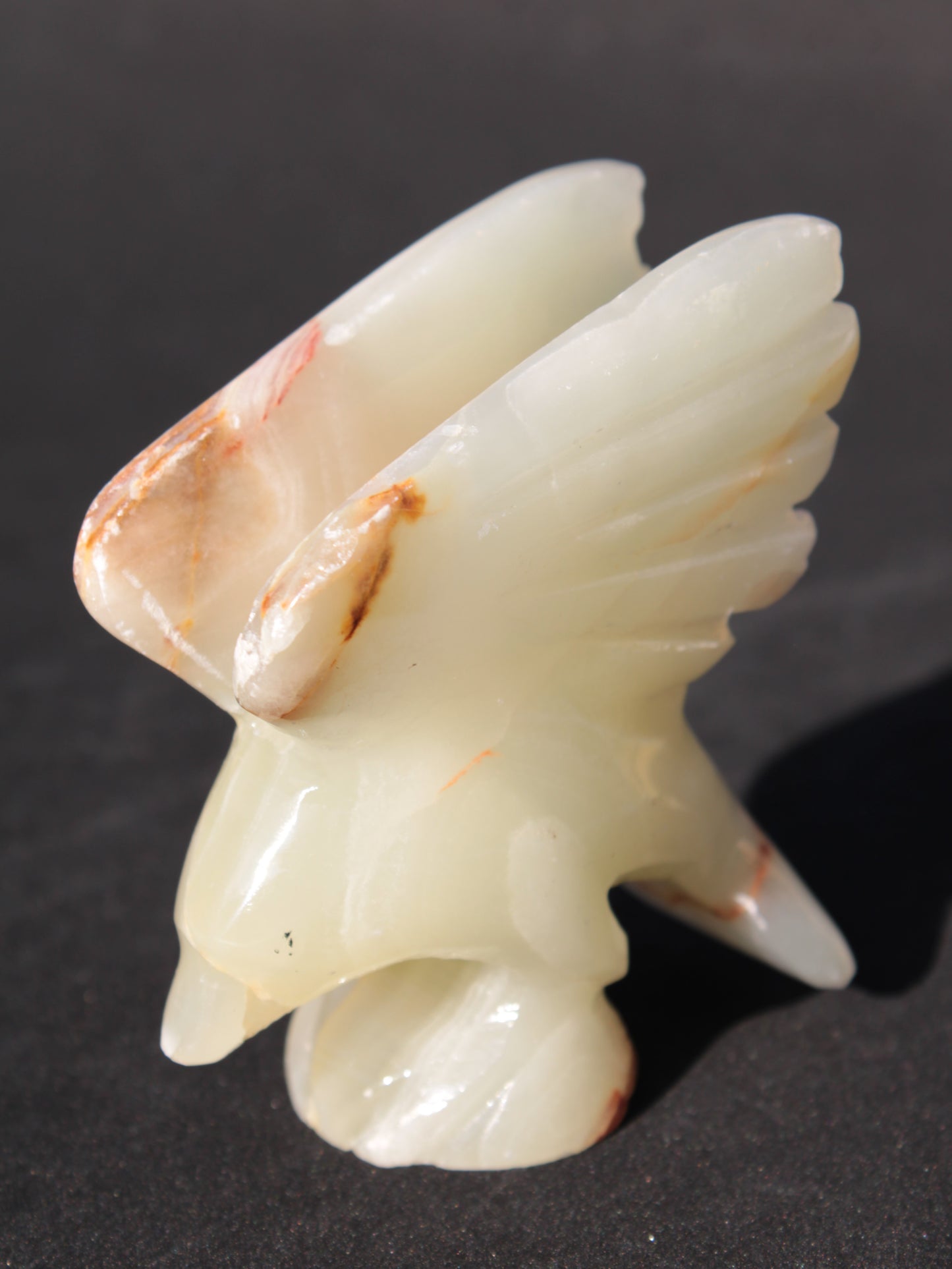 Winged Dolphin hand-carved Afghan Jade 70*36*78mm 182g Rocks and Things